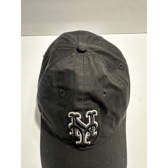 New Era 9TWENTY New York Mets Hat Black Adjustable Strapback Genuine Merchandise - Picture 5 of 8